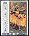 Four Dancers", by Edgar Degas (overprinted)