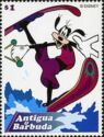 Goofy in Purple Shorts Waterskiing