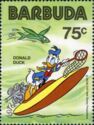 Donald Duck Fishing for Flying Fish using Butterfly Net