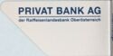 PRIVAT BANK AG der Raiffeisenlandesbank Oberösterreich