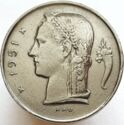 1 Franc (French legend - Coin alignment)