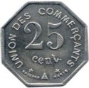 25 Centimes (Union des Commerçants. Carcassonne)
