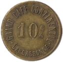 10 Centimes (Grand Café Continental. Carcassonne. No date)