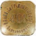40 Centimes (Grand café continental. Carcassonne. No date)