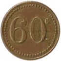 60 Centimes (Café Parent - Coursan (Aude). No date)