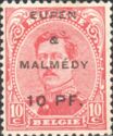Overprint "Eupen & Malmédy" and Surcharge on King Albert I