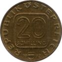 20 Schilling (200th birthday of writer Franz Grillparzer. Smooth edge)