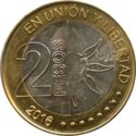 2 Pesos (200th Anniversary of Independence)