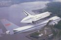 Space Shuttle Enterprise being ferried over Canada