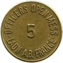 5 Centimes (Laon (Aisne) – American Bases. No date)