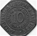 10 Pfennig (Maschinenfabrik Augsburg-Nürnberg - Gustavsburg)