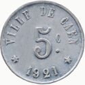 5 Centimes (5C Ville de Caen / Union Commerciale et Industrielle)