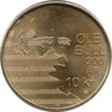 10 Kroner (200th Anniversary - birth of violinist Ole Bull)