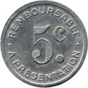 5 Centimes (Albi (Tarn) – Pharmacie du Docteur Ferret. No date)