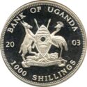 1,000 Shillings (Gorillas of Africa - eating Gorilla)