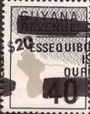 $20 on 40c Map of Guyana