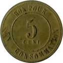5 Centimes (Lyon (Rhône) – Brasserie Hoffherr. No date)