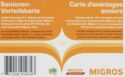 Senioren-Vorteilskarte - Migros
