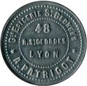 1 Franc (Lyon (Rhône) – Grande épicerie Saint-Georges / A. Patrigot. No date)