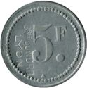 5 Francs (Lyon (Rhône) – Brasserie du Nord. No date)
