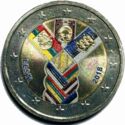 2 Euro (Centenary of the Foundation of the Independent Baltic States. Coloured 8)