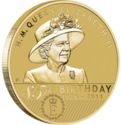 1 Dollar (85th Birthday Queen Elizabeth II. Coin & Stamp)