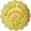 5 Francs (Paris (Seine) – Blateau Frères. No date)