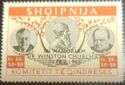 Roosevelt, Churchill, Kastrioti - Churchill overprint