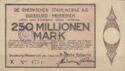250 Millionen Mark