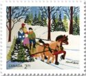 Family and Sled by Maud Lewis