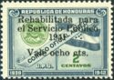 Flag and Seal of Honduras overprinted