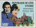 Overprint on UK Royal Wedding Stamps 1982