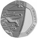 20 Pence (Shield of the Royal Arms puzzle 5/6) IRB