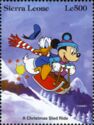 A Christmas Sled Ride - Donald and Mickey on a sledge