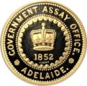 1 Dollar (Australian Colonial Coinage - 1852 Adelaide Gold Assay £5)