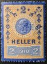 Stempel Marke 1910 2 heller