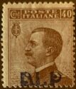 Vittorio Emanuele III overprinted B.L.P.