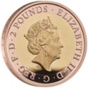 2 Pounds (H.G. Wells - Gold)