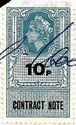 Queen Elizabeth II 10p Contract Note