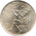500 Lire (2000th Death anniversary of Virgilio - flutist)
