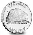 10 Pence (British Isles Wildlife - Woodland Mammals - Hedgehog)