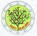 2 Euro (Centenary of the Tartu Peace Treaty. Coloured 8)