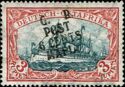 SMS "Hohenzollern" overprinted "G.R. POST 6 CENTS MAFIA"