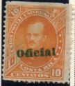 Próspero Fernández overprinted "Oficial"