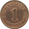 1 Pfennig (A, B, C, D, E, F, G, H, J)