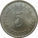5 Pfennig (A, D, E, F, G, J)
