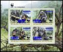 Chimpanzee (Pan troglodytes troglodytes) Blue Overprint