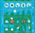 December Stamps 1998 Sheet