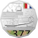 50 Cents (100 Years RAAF - Bell Iroquois Helicopter)