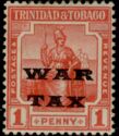Seated Britannia - Overprinted 'WAR TAX'